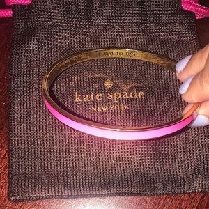 Kate Spade Hot to Trot idiom gold time bangle